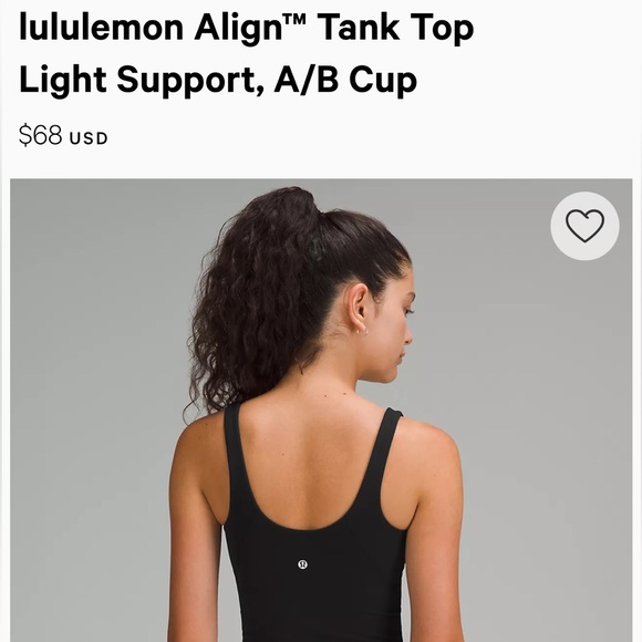 Lululemon Black Cropped Tank Top - Picture 5 of 5